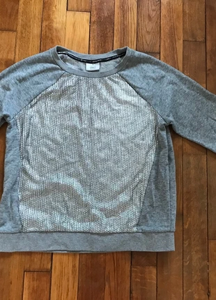 Trui grijs met paillet motief, condition: Very good, size: M / 38 / 10, €5.00, €5.95 includes Buyer Protection