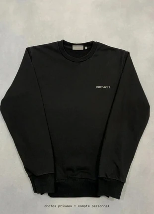 Pull Carhartt wip Noir coupe Droite Crew Neck Sweatshirt - Taille S #1047, marke: Carhartt, zustand: Sehr gut, größe: S, 49,00 €, 52,15 € inklusive Vinted-Käuferschutz
