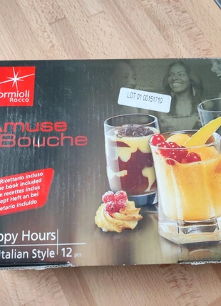 Lot de 12 verrines TBE, marque: Bormioli Rocco, état: Très bon état, 5,00 €, 5,95 € Protection acheteurs incluse