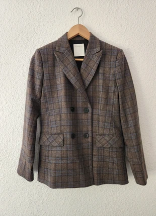 Blazer à carreaux Sandro, marque: Sandro, état: Très bon état, taille: S / 36 / 8, 110,00 €, 116,20 € Protection acheteurs incluse