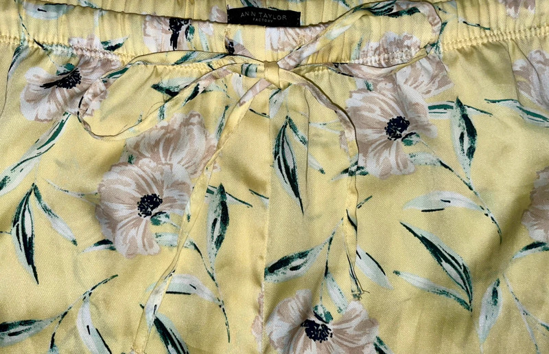 Ann Taylor Sleep Yellow Floral Pajama/Lounge Shorts 5