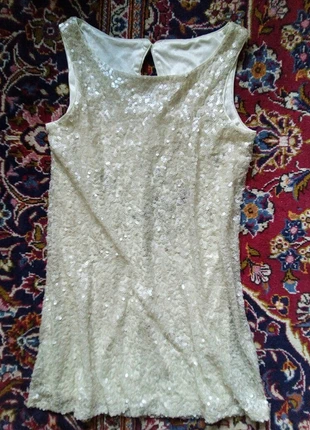 Neu ausverkauft ungetragen mini kleid festival trend h&m studio pailletten statement vintage hippie, marke: H&M, zustand: Neu, größe: S / 36 / 8, 12,70 €, 14,04 € inklusive Vinted-Käuferschutz