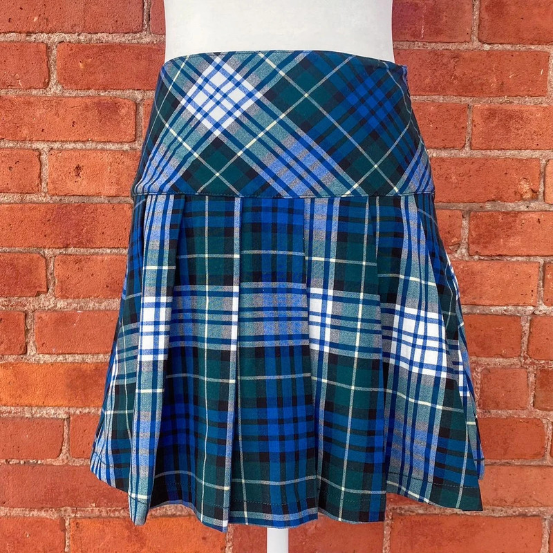Plaid pleated skirt 1