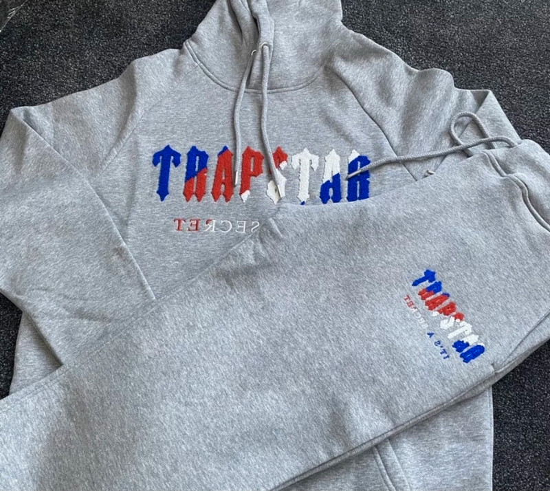 Trapstar Grey Chenille Tracksuit | Vinted