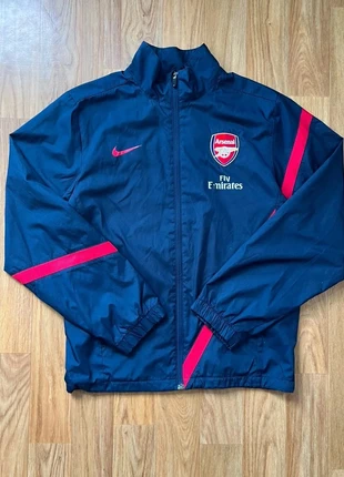 Veste gilet zip Trackjacket Nike vintage rétro arsenal 2012 2013 marine rouge S homme, merk: Nike, staat: Heel goed, maat: S, € 39,00, € 41,65 inclusief Kopersbescherming