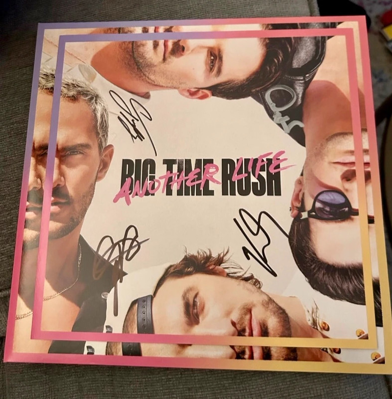 Big Time Rush “Another Life” Signed Splatter LP 1