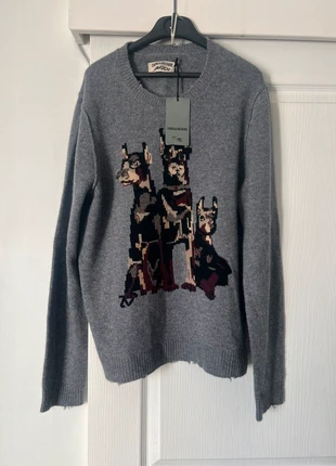 pull zadig et voltaire brodé chien, merk: Zadig & Voltaire, staat: Nieuw met prijskaartje, maat: M, € 280,00, € 294,70 inclusief Kopersbescherming
