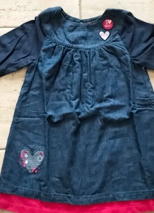 Robe en jean , merk: Tissaia, staat: Heel goed, maat: 18-24 maanden / 86 cm, € 2,00, € 2,80 inclusief Kopersbescherming