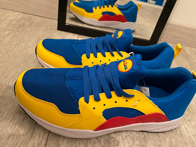 Lidl Trainers blue yellow men's UK 10 - Vinted