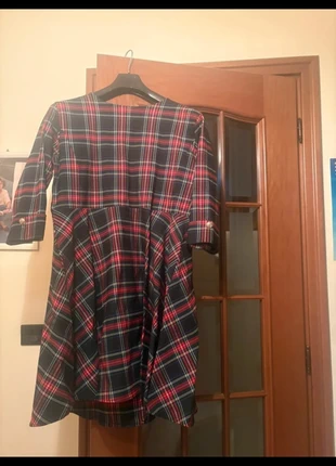 abito dress women scozzese tartan style chic fashion velvet natale, état: Neuf sans étiquette, taille: XL / 42 / 14, 13,00 €, 14,35 € Protection acheteurs incluse