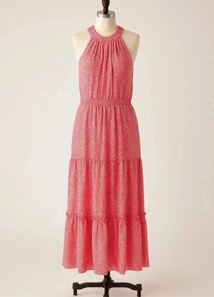 Robe longue Michael Kors motifs corail rose – taille S – 110 cm longueur – neuve, brand: Michael Kors, condition: New without tags, size: S / 36 / 8, €50.00, €53.20 includes Buyer Protection