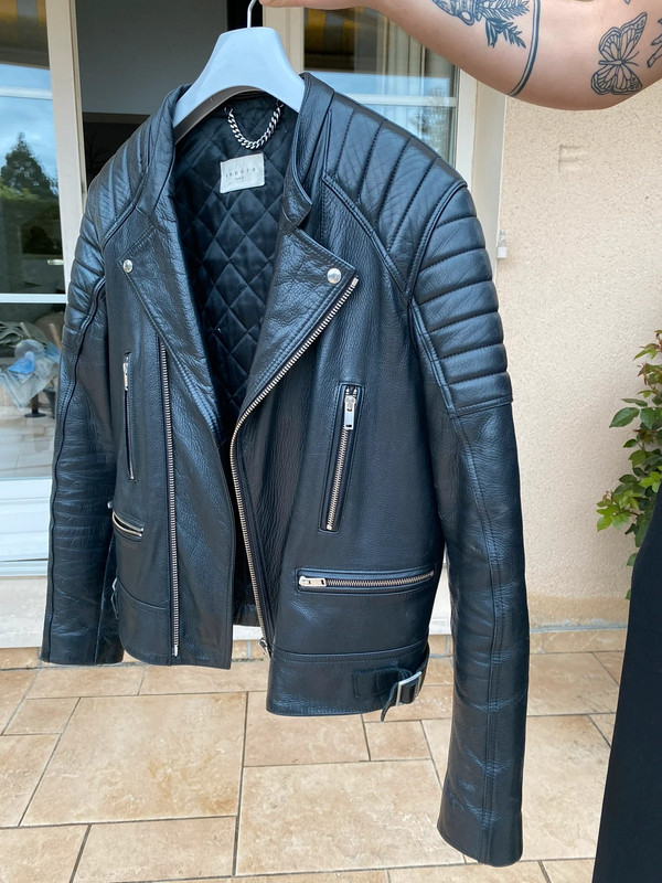Veste Sandro Homme en cuir Daytona