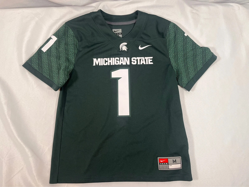 Michigan State Spartans Nike Football Game Jersey #1 Kids Youth Size Medium 1