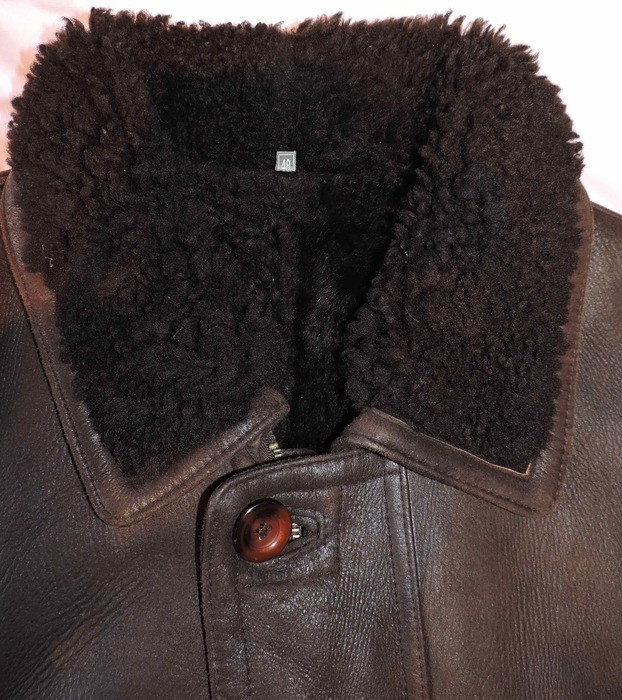 Manteau vintage homme peau lainée shearling T48 4