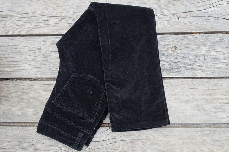 Pantalon velours noir 2