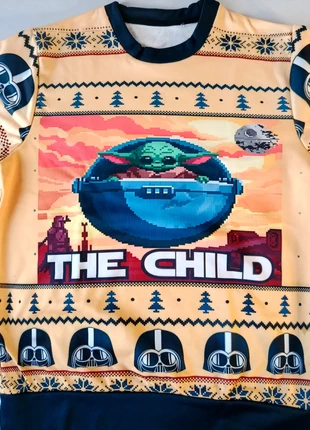 Jersey navidad Star Wars Grogu, état: Neuf sans étiquette, taille: S / 36 / 8, 16,50 €, 18,03 € Protection acheteurs incluse