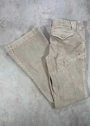 Pantalon En Velours Côtelé / Corduroy so beige clair velours cotele coupe droite taches taille 3, marca: Vintage Dressing, estado: Muito bom, tamanho: M / 38 / 10, €7.00, €8.05 inclui Proteção do Comprador Pro
