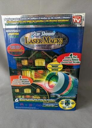 Projecteur laser Star Shower Laser Magic motifs Noël & Halloween, brand: Star shower, condition: New, €18.00, €19.60 includes Buyer Protection Pro