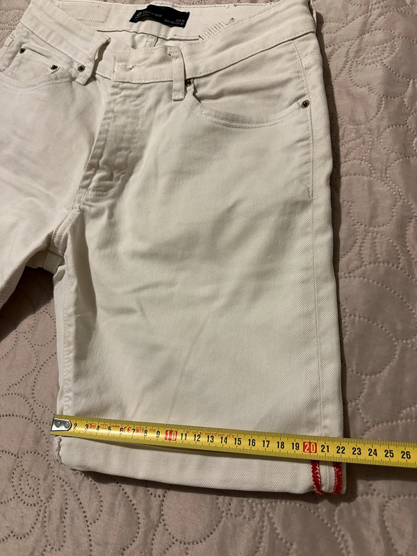 Pantaloncino bianco panna 3