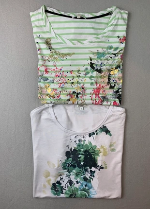 Lot de 2 Tee shirt imprimés TeX femme taille L, marque: TEX, état: Très bon état, taille: L / 40 / 12, 2,00 €, 2,80 € Protection acheteurs incluse