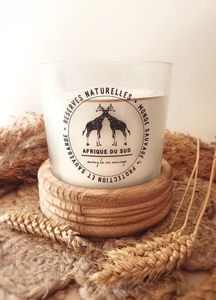 Bougie parfumée sur socle en bois Safari, merk: Le Comptoir de la Bougie, staat: Nieuw met prijskaartje, € 8,50, € 9,63 inclusief Kopersbescherming