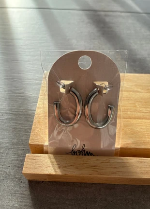 Boucles acier argentées, marque: Bohm, état: Neuf avec étiquette, 4,00 €, 4,90 € Protection acheteurs incluse