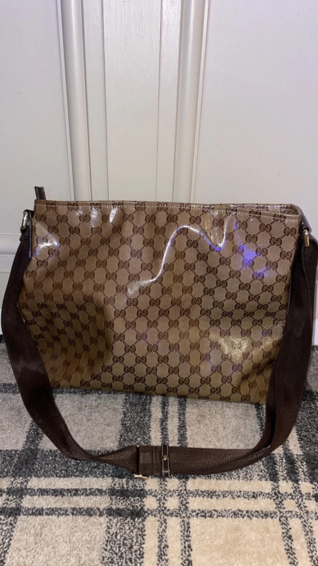 Gucci Crystal Monogram Large Flat messenger bag Vinted