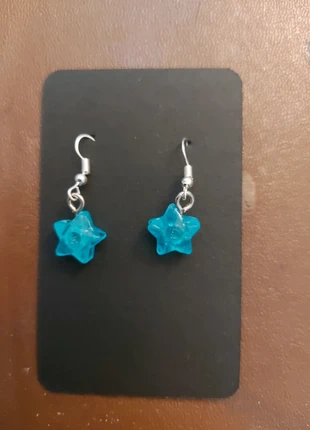 Blue star earrings - stainless steel, brand: Star, condition: New without tags, £3.00, £3.85 includes Buyer Protection