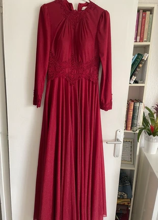 Robe de soirée - Rouge pailletée, brand: new elegans, condition: Very good, size: L / 40 / 12, €12.00, €13.30 includes Buyer Protection