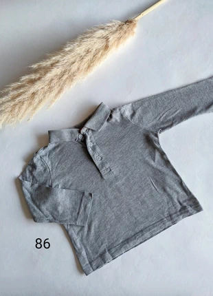 Poloshirt Langarmshirt| Größe 86| Vertbaudet| grau, marque: Vertbaudet, état: Très bon état, taille: 18-24 mois / 86 cm, 2,00 €, 2,80 € Protection acheteurs incluse