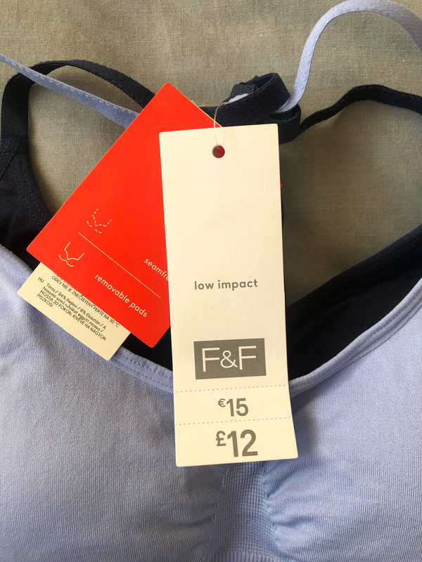 F&F two pack sports bras size Small.