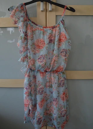 Sommerkleid aus Chiffon mit Blumenprint, état: Très bon état, taille: Taille unique, 17,00 €, 18,55 € Protection acheteurs incluse
