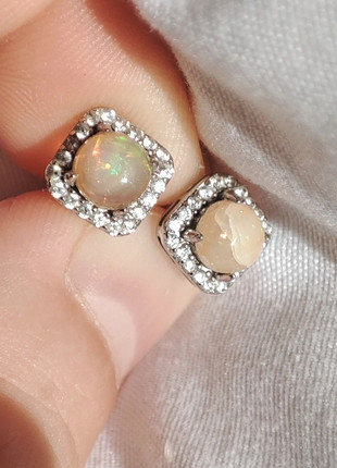 Boucles d'oreilles opales nobles véritables argent massif, marque: opale, état: Très bon état, 14,00 €, 15,40 € Protection acheteurs incluse