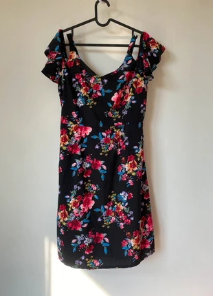 Floral Ruffle Sleeve Dress – Size IT 44, marque: OVS, état: Neuf sans étiquette, taille: L / 40 / 12, 3,50 €, 4,38 € Protection acheteurs incluse