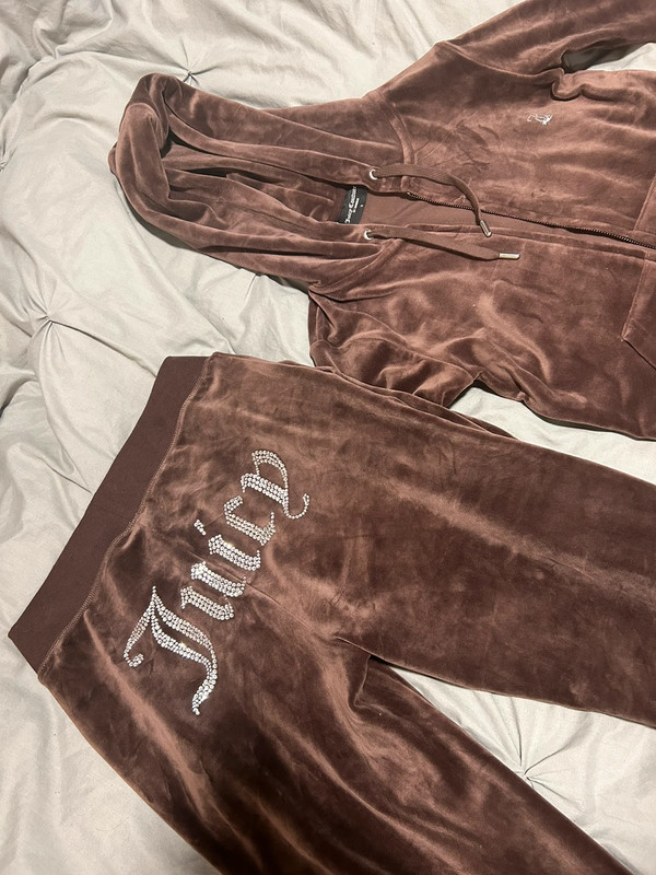 Brown juicy couture tracksuit hotsell