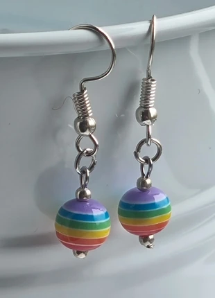 Pride Earrings hand crafted, brand: Fait Main, condition: New without tags, €3.00, €3.85 includes Buyer Protection