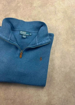 Pull 1/4 zip Ralph Lauren bleu / bleu marine logo brodé vintage - taille M, marke: Ralph Lauren, zustand: Gut, größe: M, 39,90 €, 42,60 € beinhaltet Vinted-Käuferschutz Pro