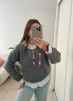 Pull mohair en maille gris, marque: Boutique Italiana, état: Très bon état, taille: Taille unique, 13,00 €, 14,35 € Protection acheteurs (Pro) incluse