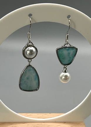 Silver Asymmetrical Drop Earrings, brand: Silver, condition: New without tags, £4.50, £5.43 includes Buyer Protection