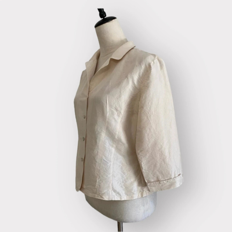 Sash Vintage Authentico Femminile Silk Shirt Cream 2