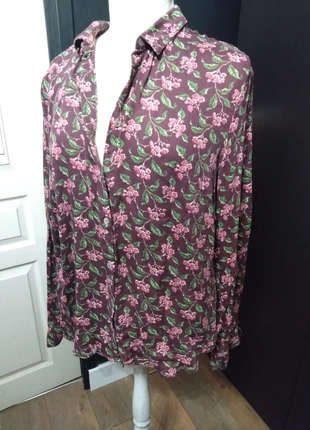 Chemise rétro American Vintage bordeaux fleurie – T40 L, marque: American Vintage, état: Très bon état, taille: L / 40 / 12, 35,00 €, 37,45 € Protection acheteurs incluse