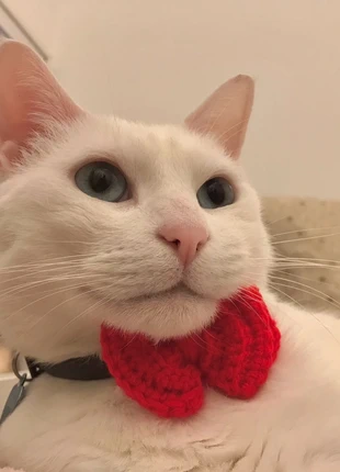 Laço vermelho pequeno em crochet para coleiras, marca: Miminhos4all, estado: Nuevo sin etiquetas, 2,50 €, 3,33 € Protección al comprador Pro incluida