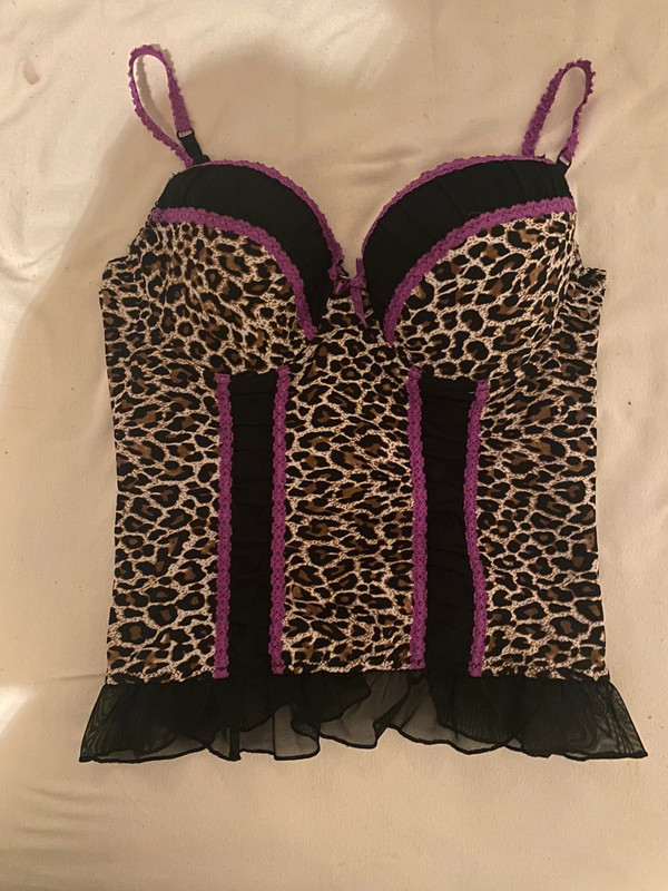 leopard corset top