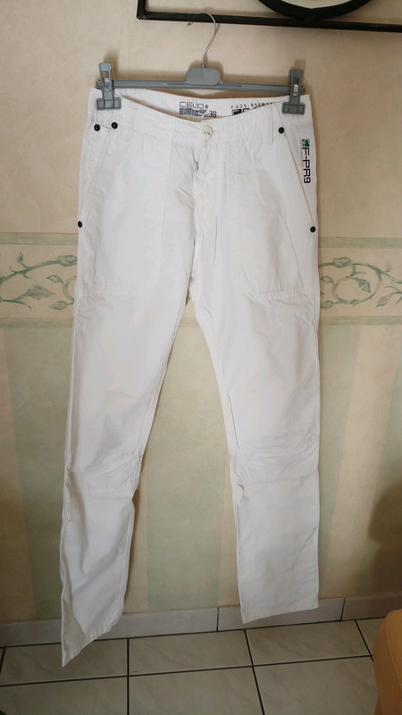 Pantalon toile blanc  1