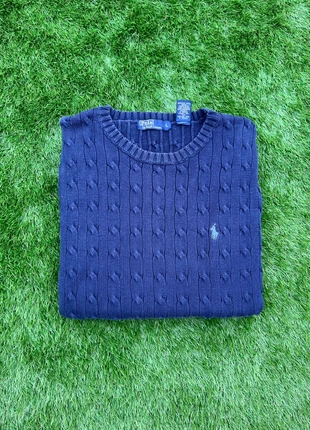 Pull / Sweat torsadée Polo Ralph Lauren - Taille L Femme - Bleu marine, brand: Polo Ralph Lauren, condition: Very good, size: L / 40 / 12, €45.00, €47.95 includes Buyer Protection
