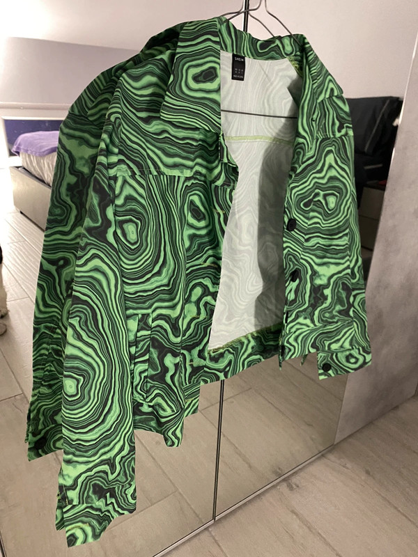 giacca verde camicia