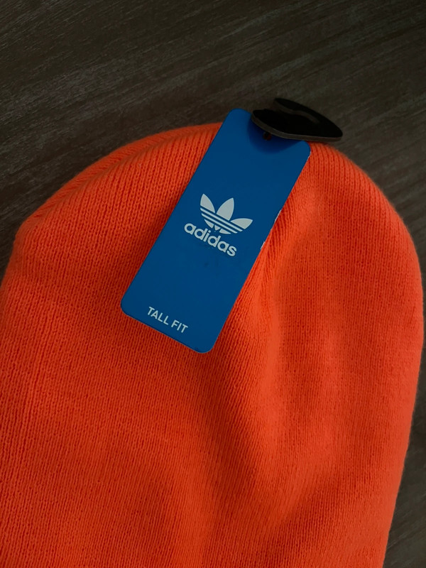 Adidas Orange Beanie tall fit 3