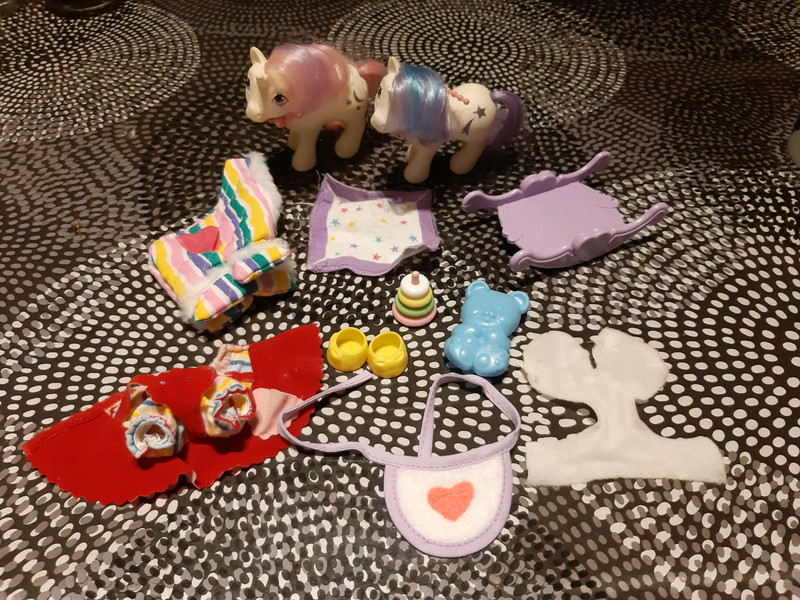 Mon Petit Poney Bebe Clair De Lune Et Bebe Meteore Avec Accessoires 1984 Vinted