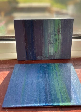 Abstract Art Acrylic Painting on Canvas board Set of 2, brand: Art, condition: Good, €10.00, €11.20 includes Buyer Protection