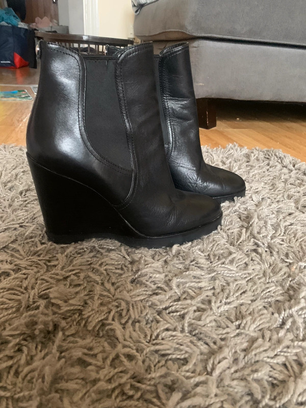 Michael Kors black wedge ankle boots Vinted